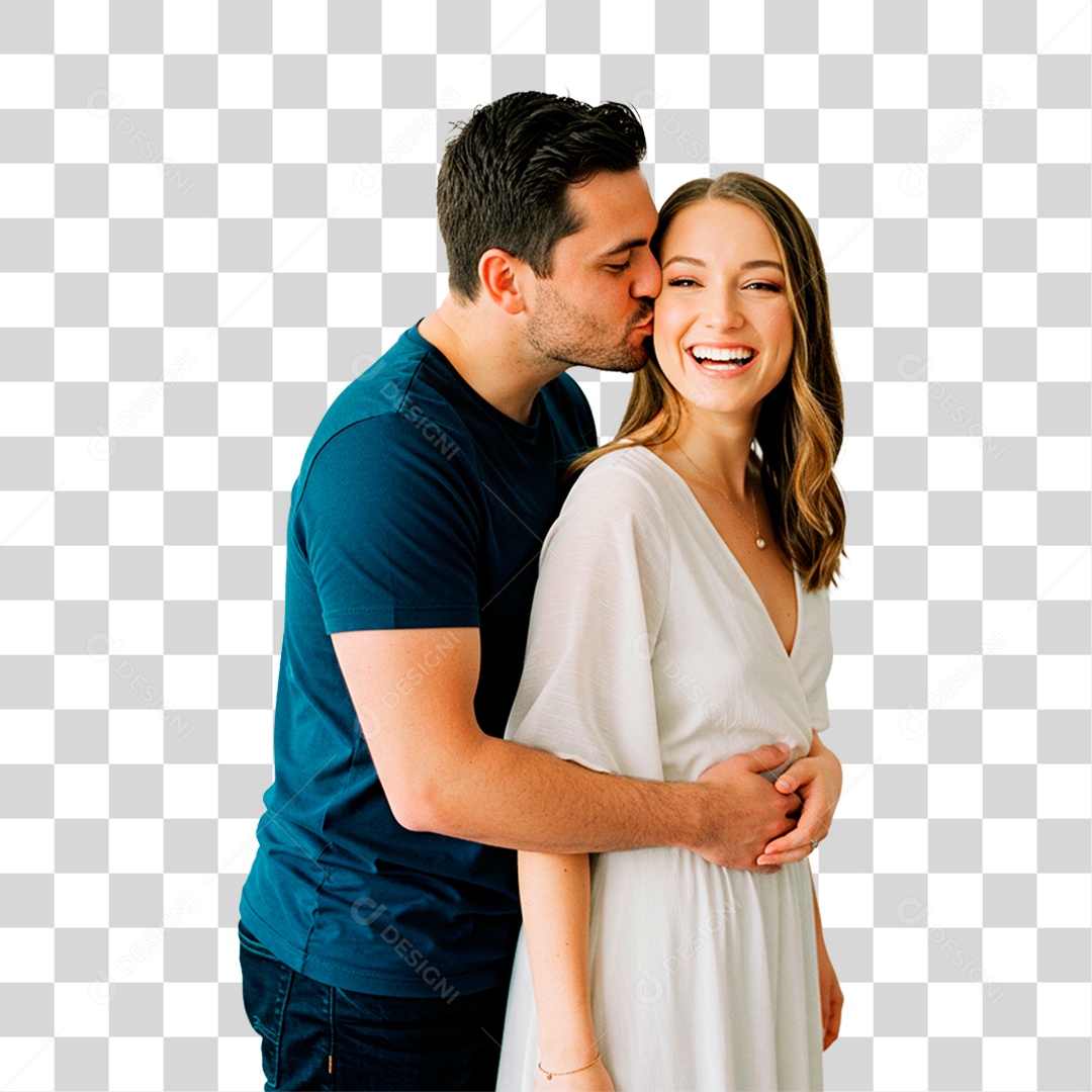 Casal Sorrindo PNG Transparente