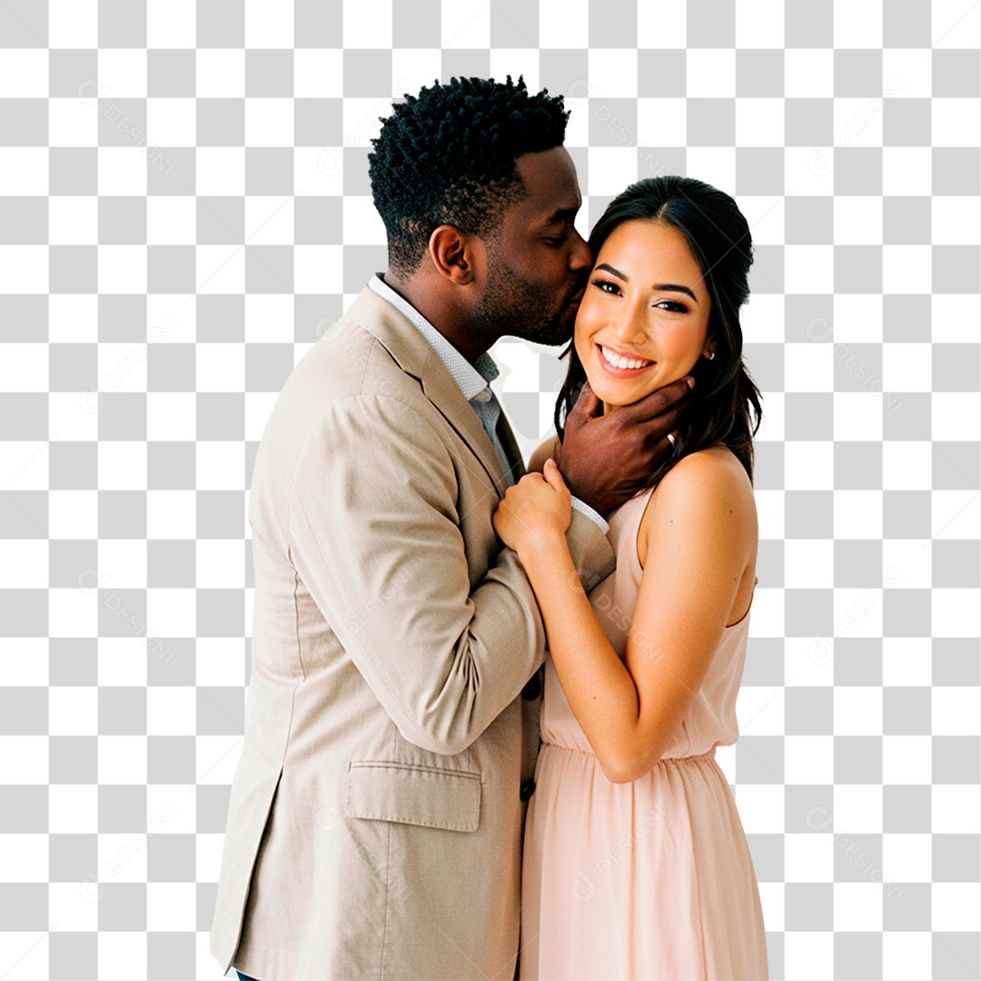 Casal Sorrindo PNG Transparente