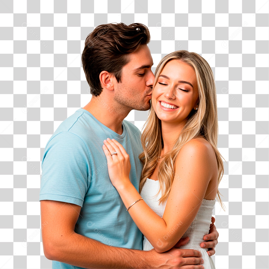 Casal Sorrindo PNG Transparente