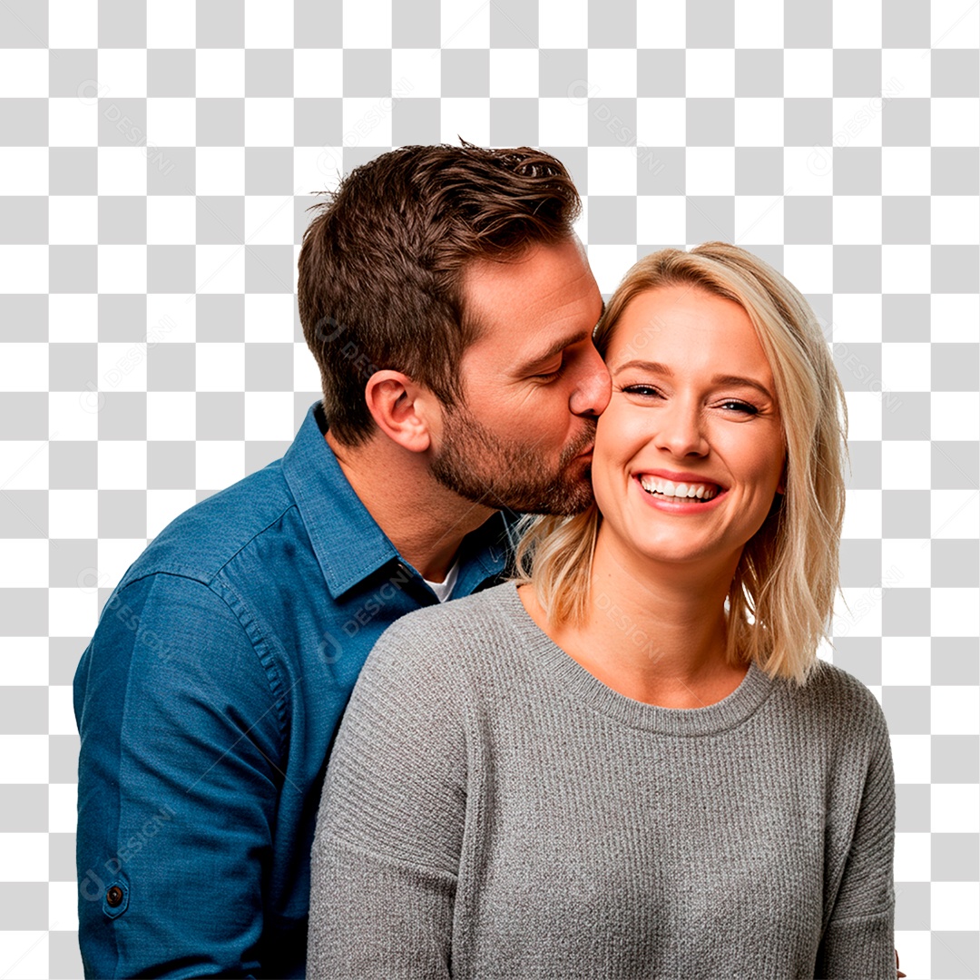 Casal Sorrindo PNG Transparente
