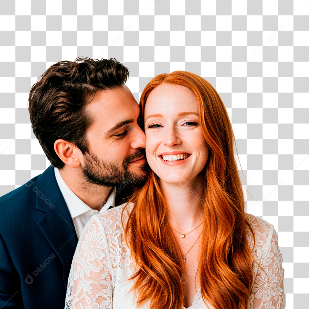 Casal Sorrindo PNG Transparente