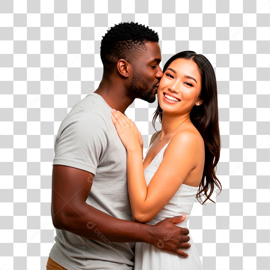 Casal Sorrindo PNG Transparente