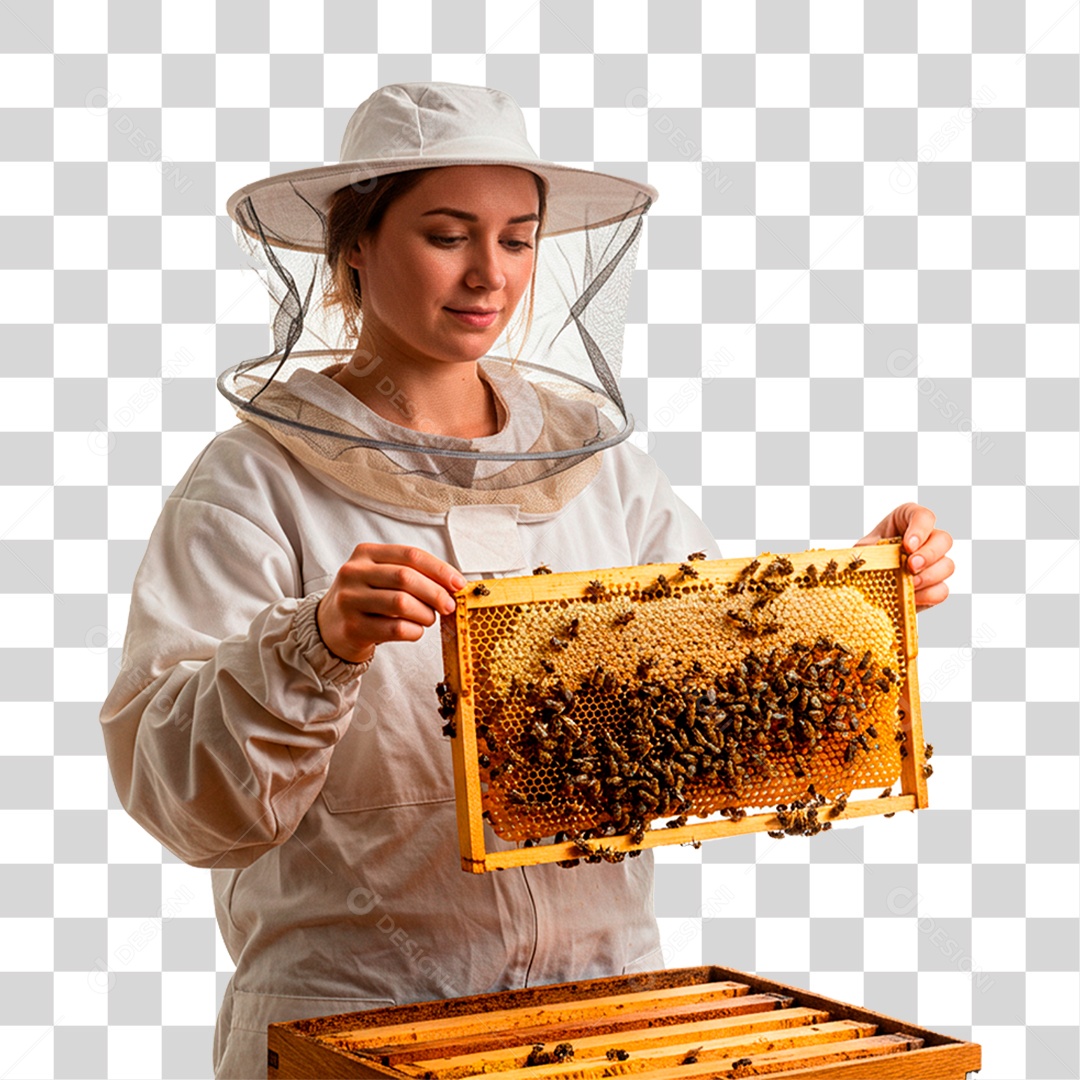 Apicultora PNG Transparente