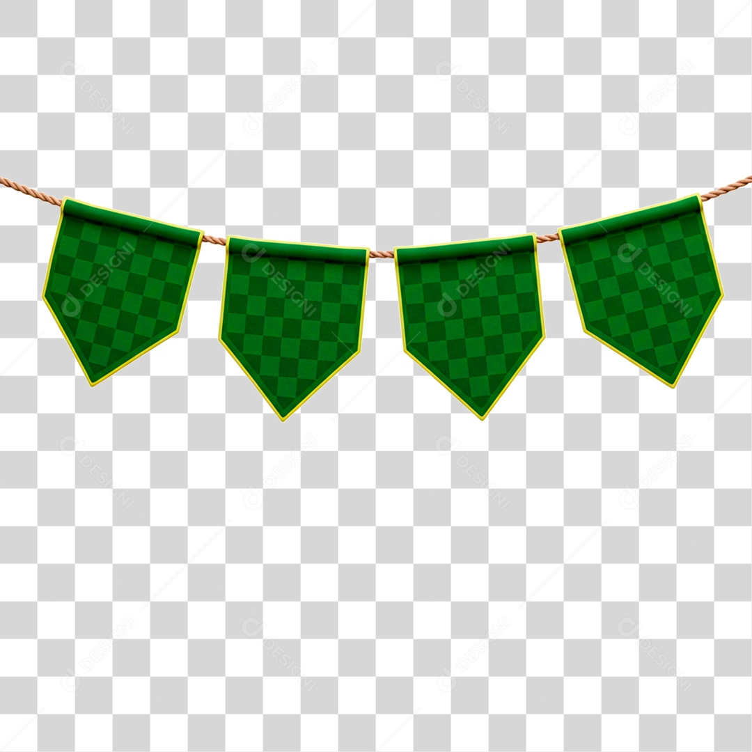 Bandeirinha de Festa Junina PNG Transparente