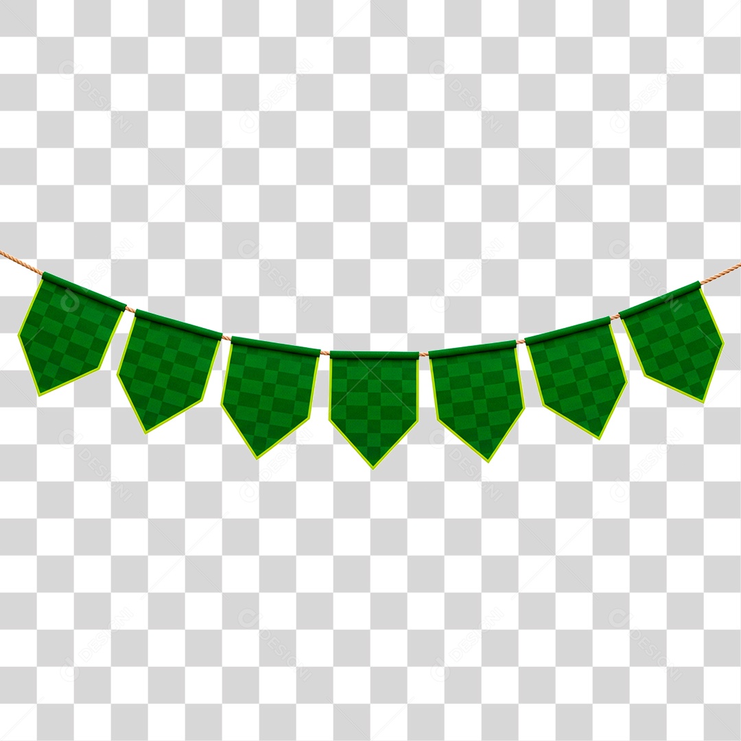 Bandeirinha de Festa Junina PNG Transparente