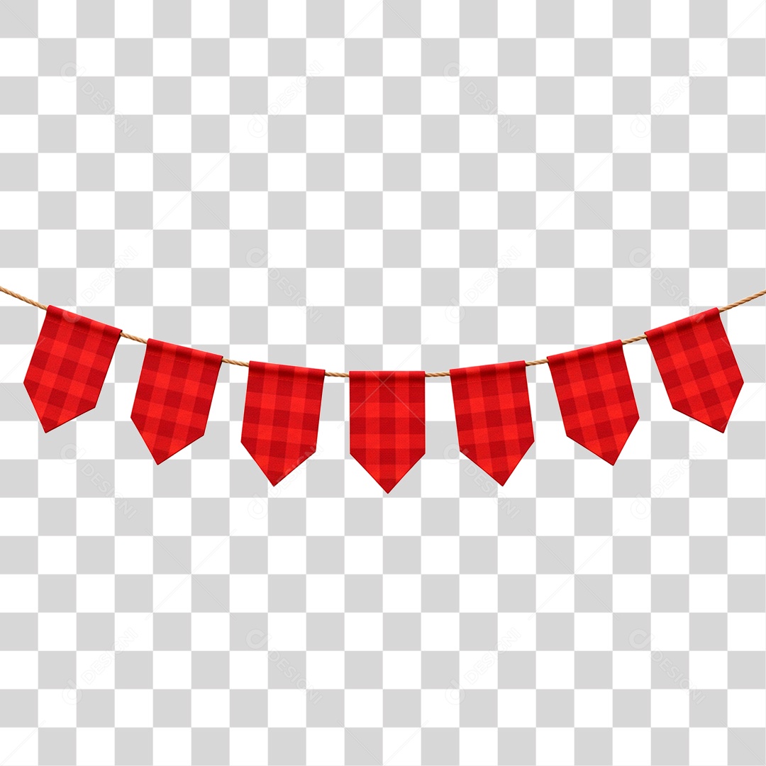 Bandeirinha de Festa Junina PNG Transparente