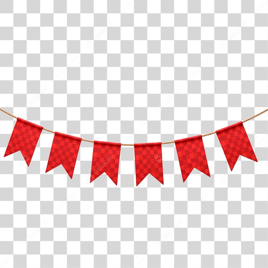 Bandeirinha de Festa Junina PNG Transparente