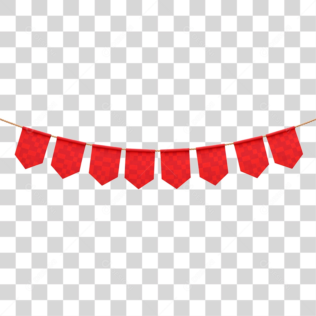 Bandeirinha de Festa Junina PNG Transparente