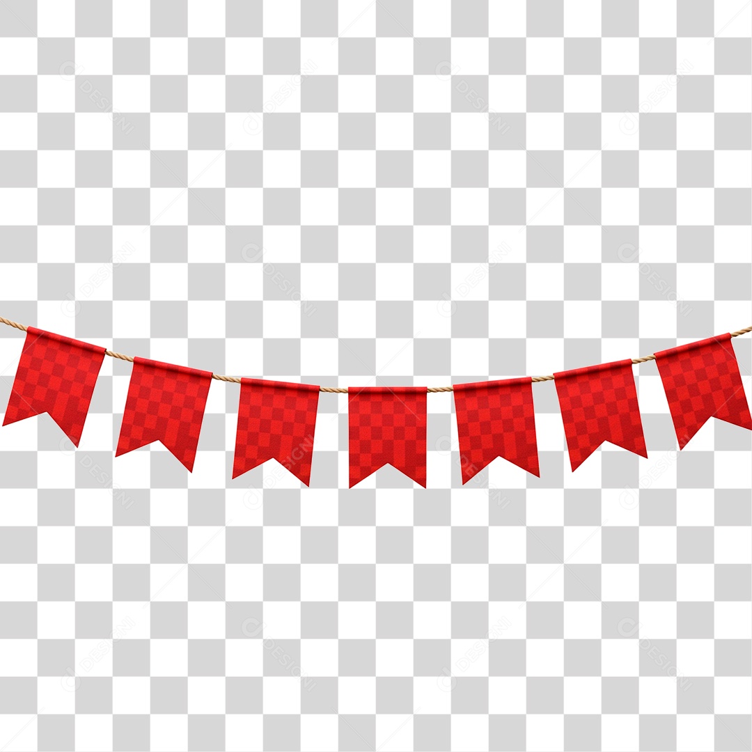 Bandeirinha de Festa Junina PNG Transparente