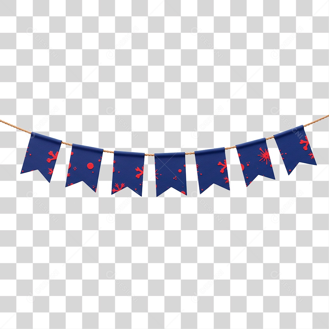 Bandeirinha de Festa Junina PNG Transparente