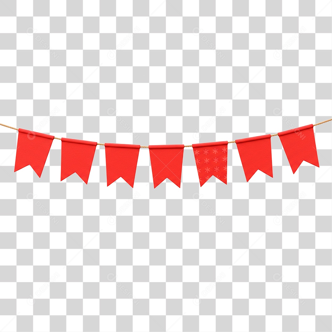 Bandeirinha de Festa Junina PNG Transparente