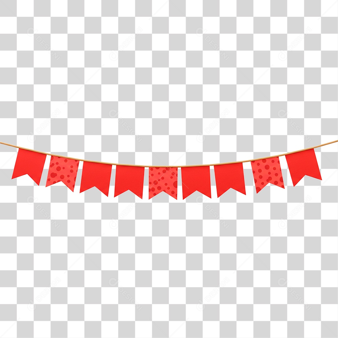 Bandeirinha de Festa Junina PNG Transparente