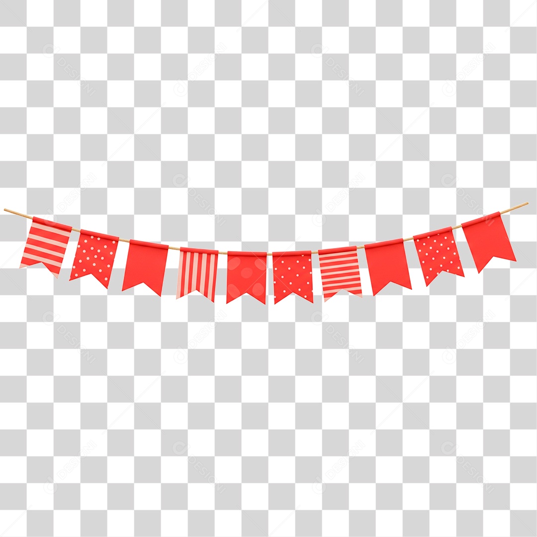 Bandeirinha de Festa Junina PNG Transparente