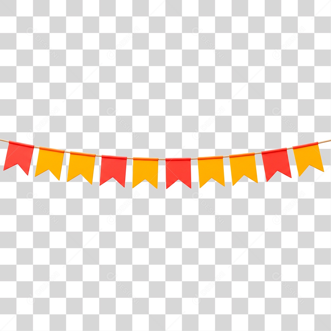 Bandeirinha de Festa Junina PNG Transparente