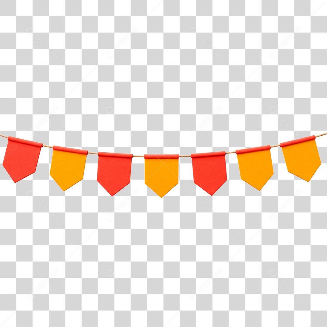 Bandeirinha de Festa Junina PNG Transparente