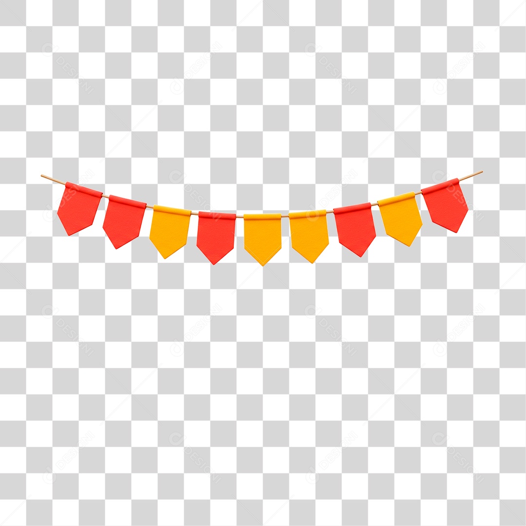 Bandeirinha de Festa Junina PNG Transparente