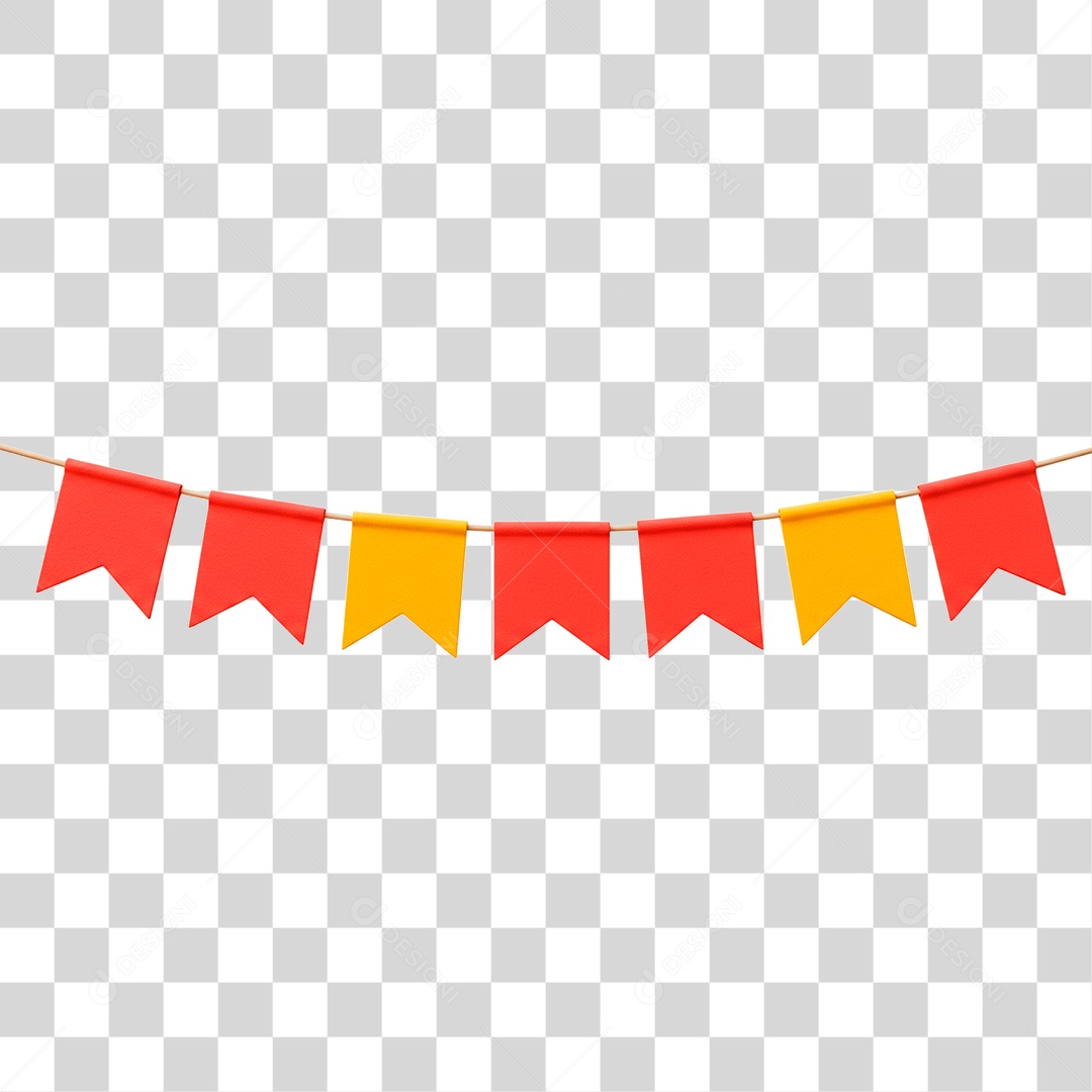 Bandeirinha de Festa Junina PNG Transparente