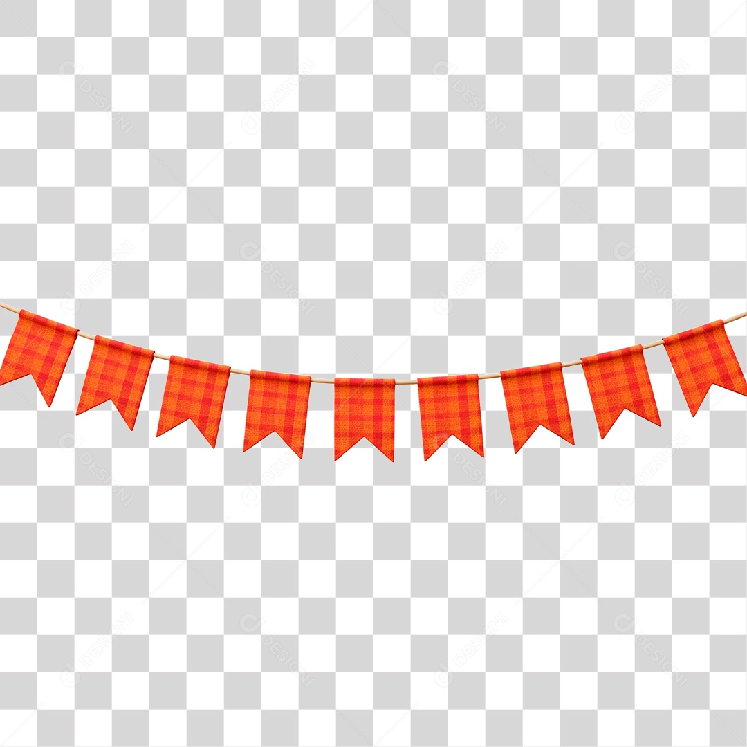 Bandeirinha de Festa Junina PNG Transparente