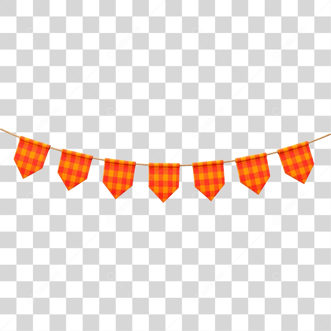 Bandeirinha de Festa Junina PNG Transparente