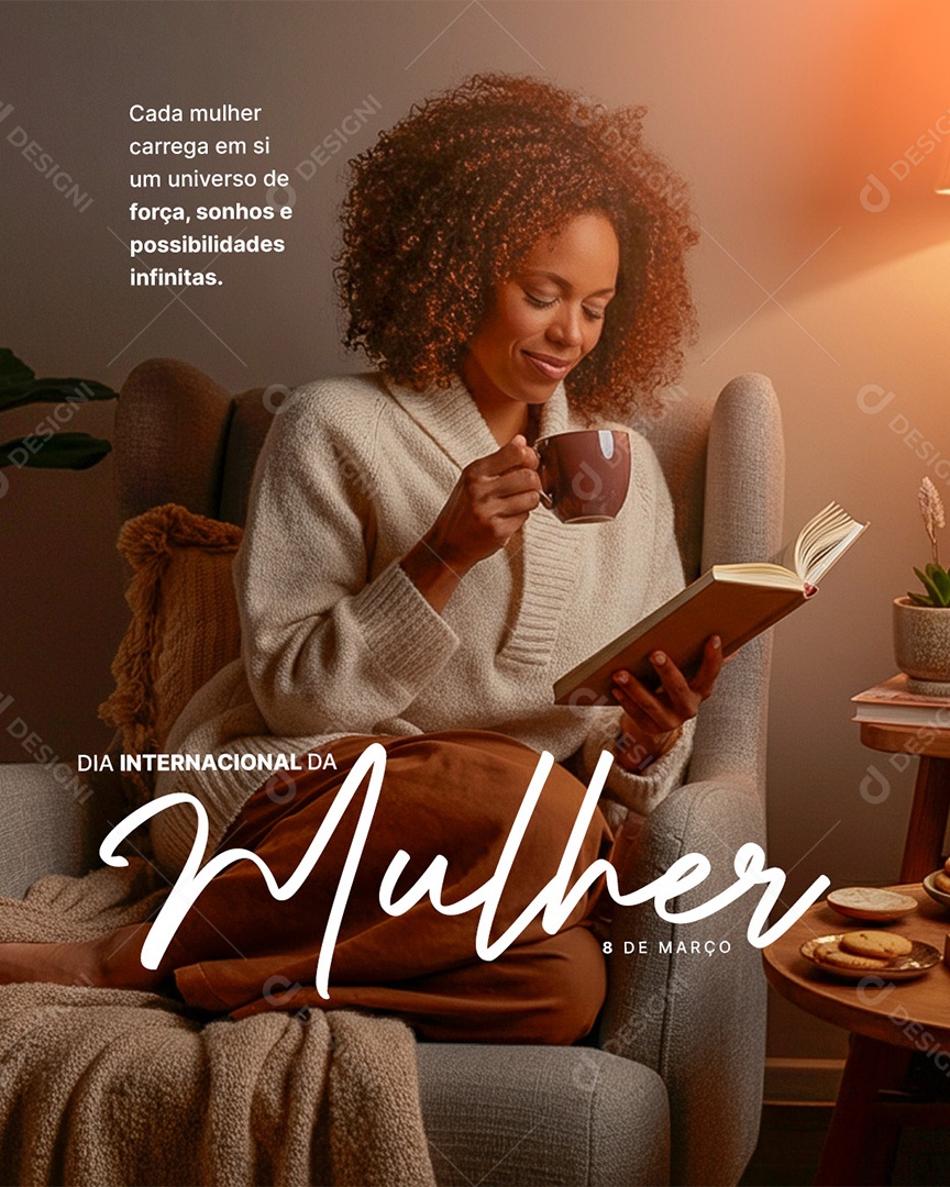 Dia Internacional Da Mulher 8 de Março Social Media PSD Editável