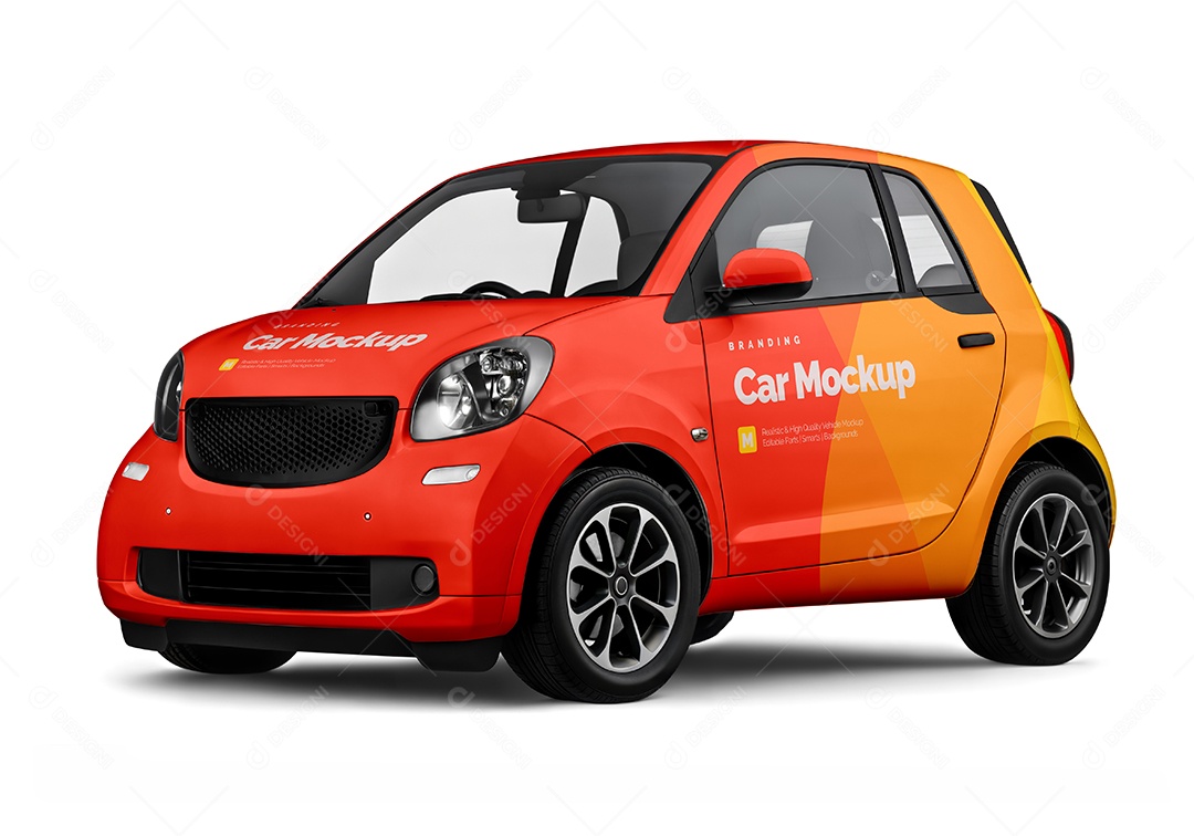 Carro Mockup PSD editável
