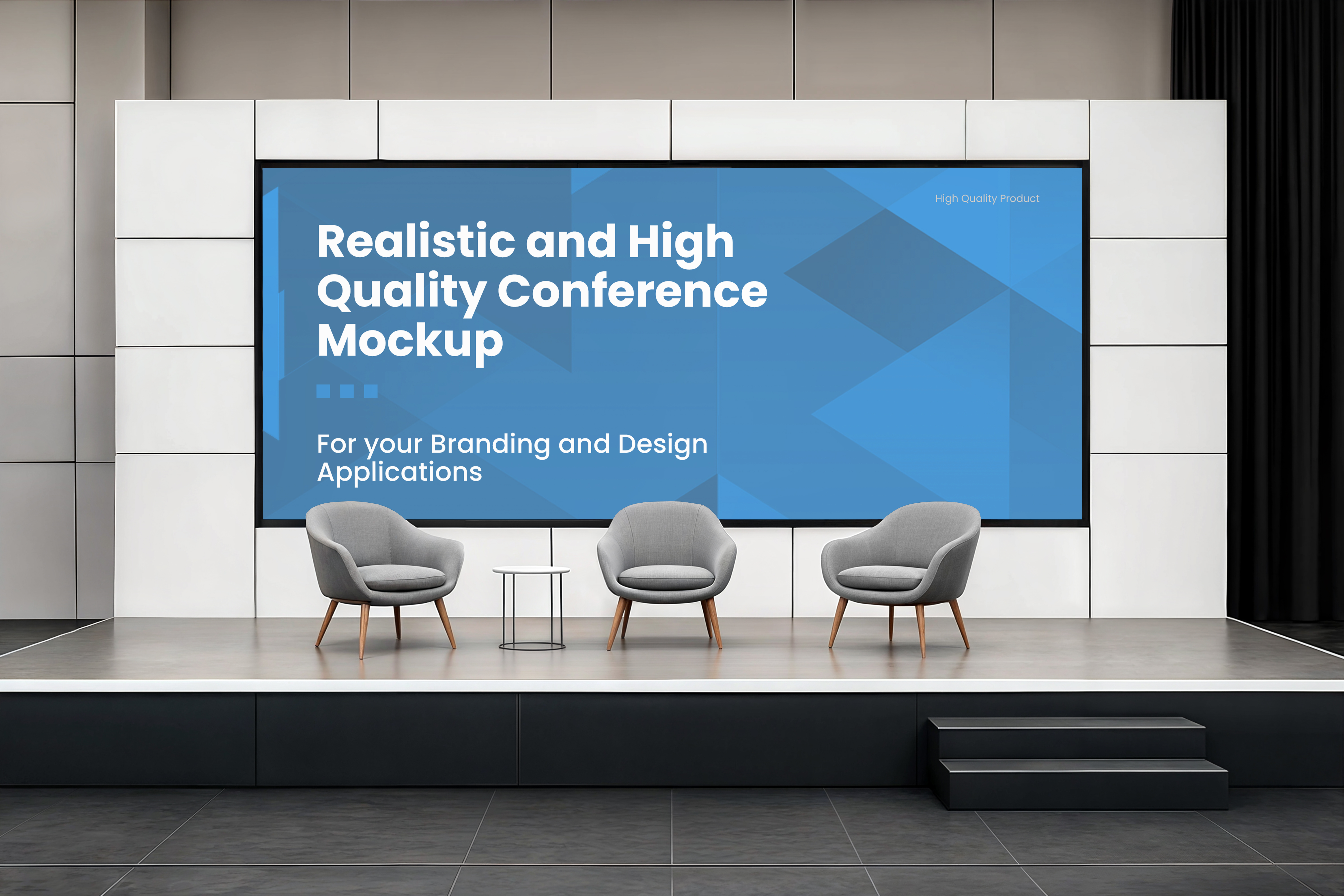 Espaço de Conferência PSD Editável Mockup