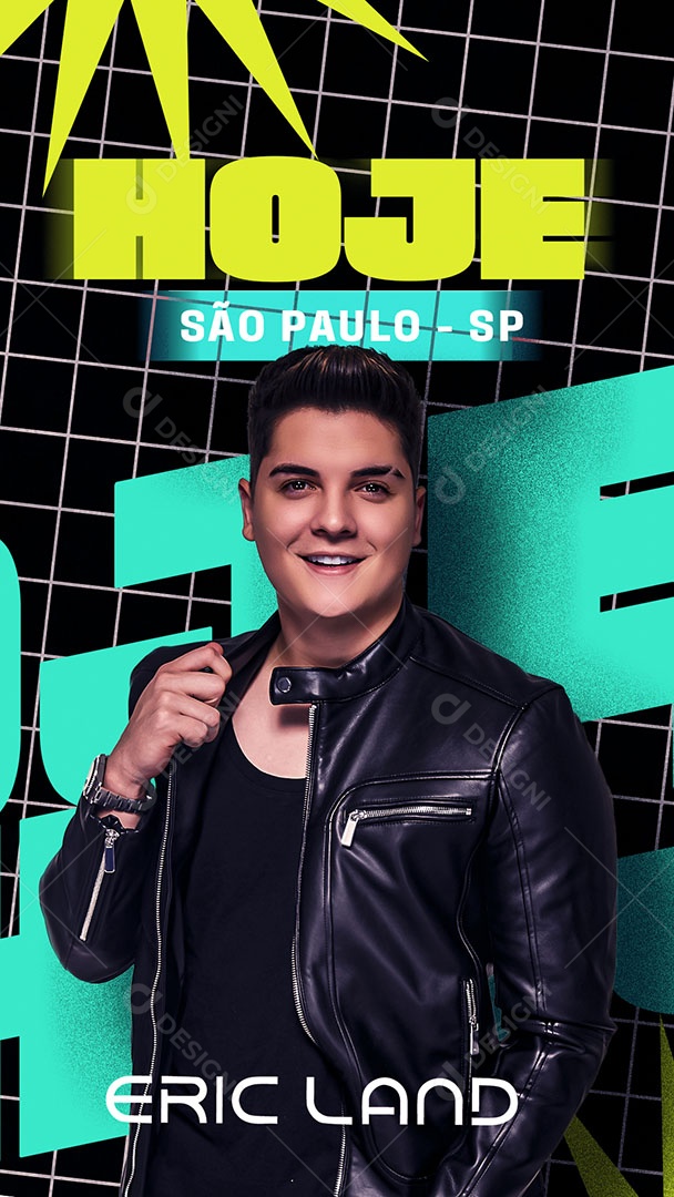 Feed Flyer Agenda Hoje Social Media PSD Editável