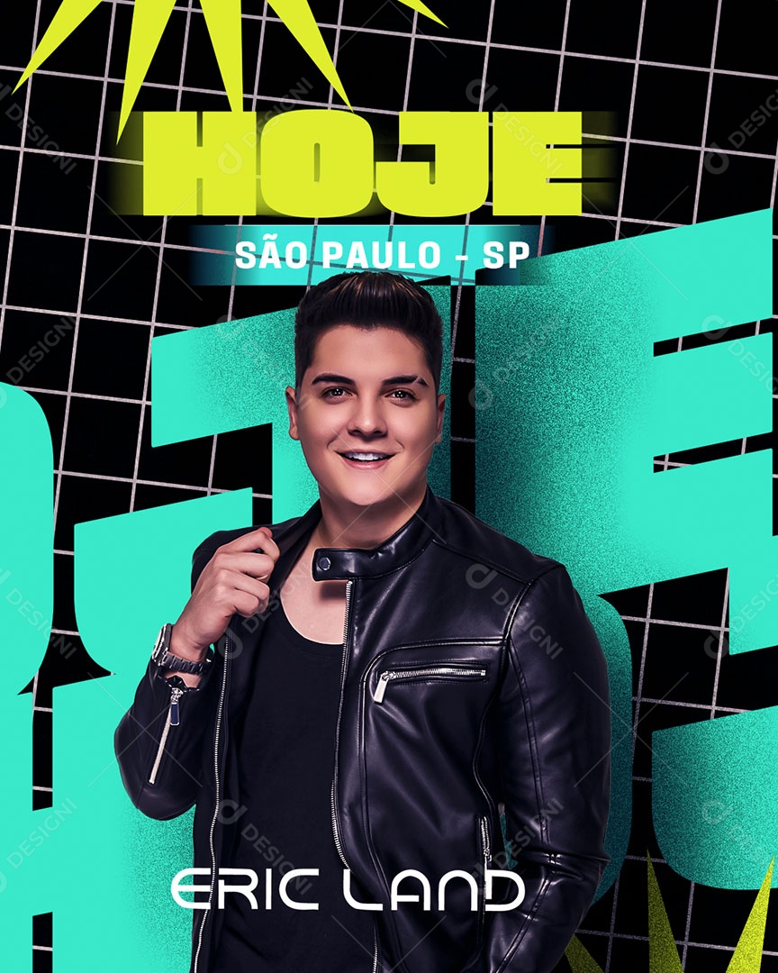 Feed Flyer Agenda Hoje Social Media PSD Editável