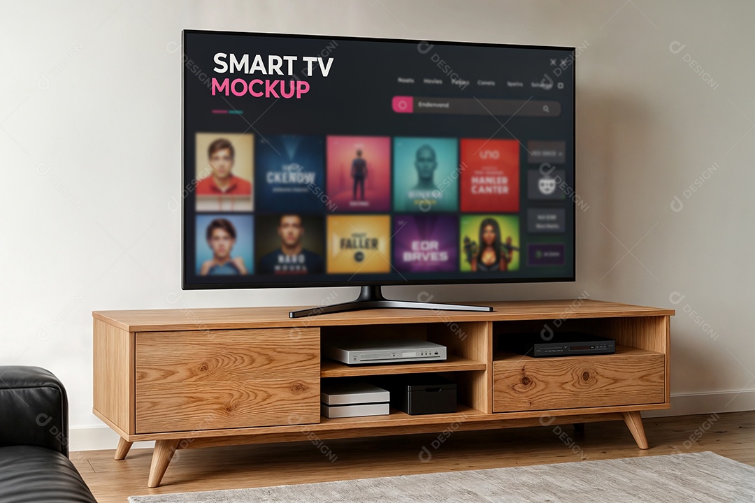 Mockup Televisão Smart PSD Editável