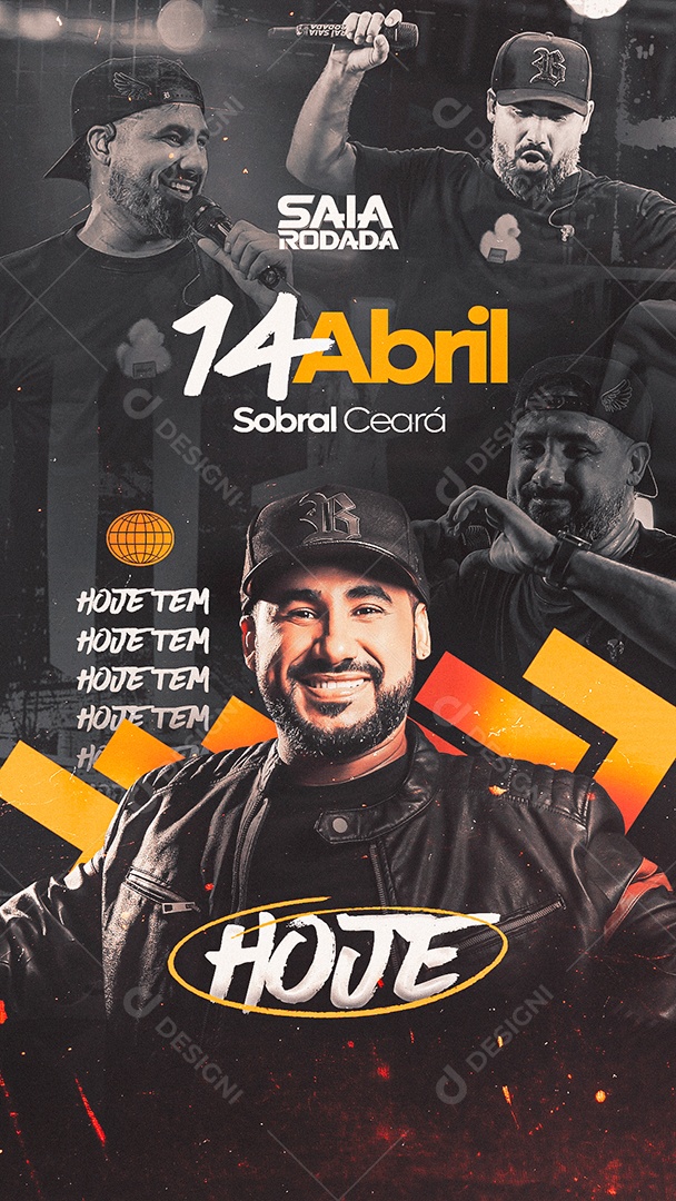 Story Show Hoje Saia Rodada Social Media PSD Editável