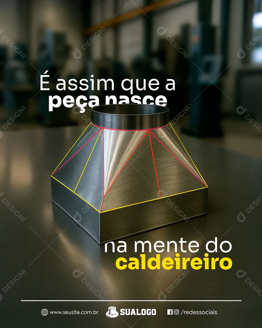 É Assim Que A Peça Nasce Na Mente do Caldeireiro Social Media PSD Editável