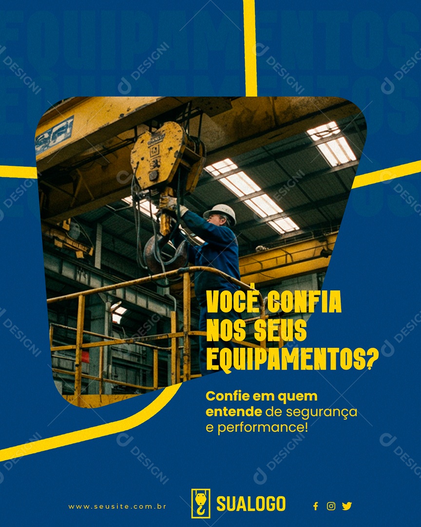 Talhas Elétricas Confie Em Quem Entende Sócial Media PSD Editável