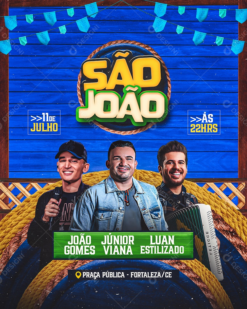 Shows São João Social Media PSD Editável