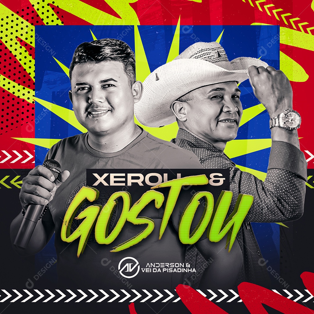 Capa CD Anderson e Rei da Pisadinha Social Media PSD Editável