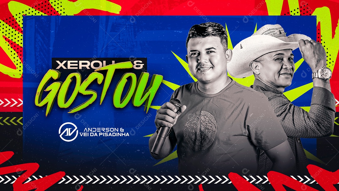 Capa CD Anderson e Rei da Pisadinha Social Media PSD Editável