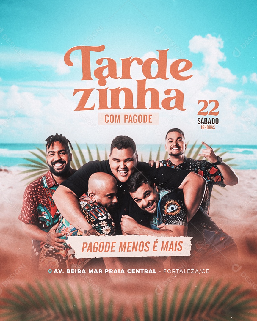 Show Tardezinha com Pagode Social Media PSD Editável