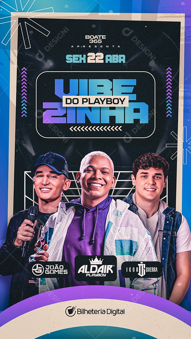 Story Show Vibezinha do Playboy Social Media PSD Editável