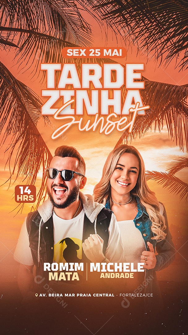 Story Show Tardezinha Sunset Social Media PSD Editável