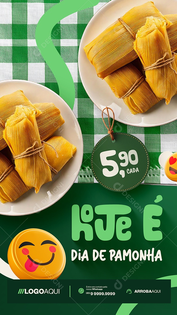 Story Pamonharia Hoje é Dia de Pamonha Social Media PSD Editável