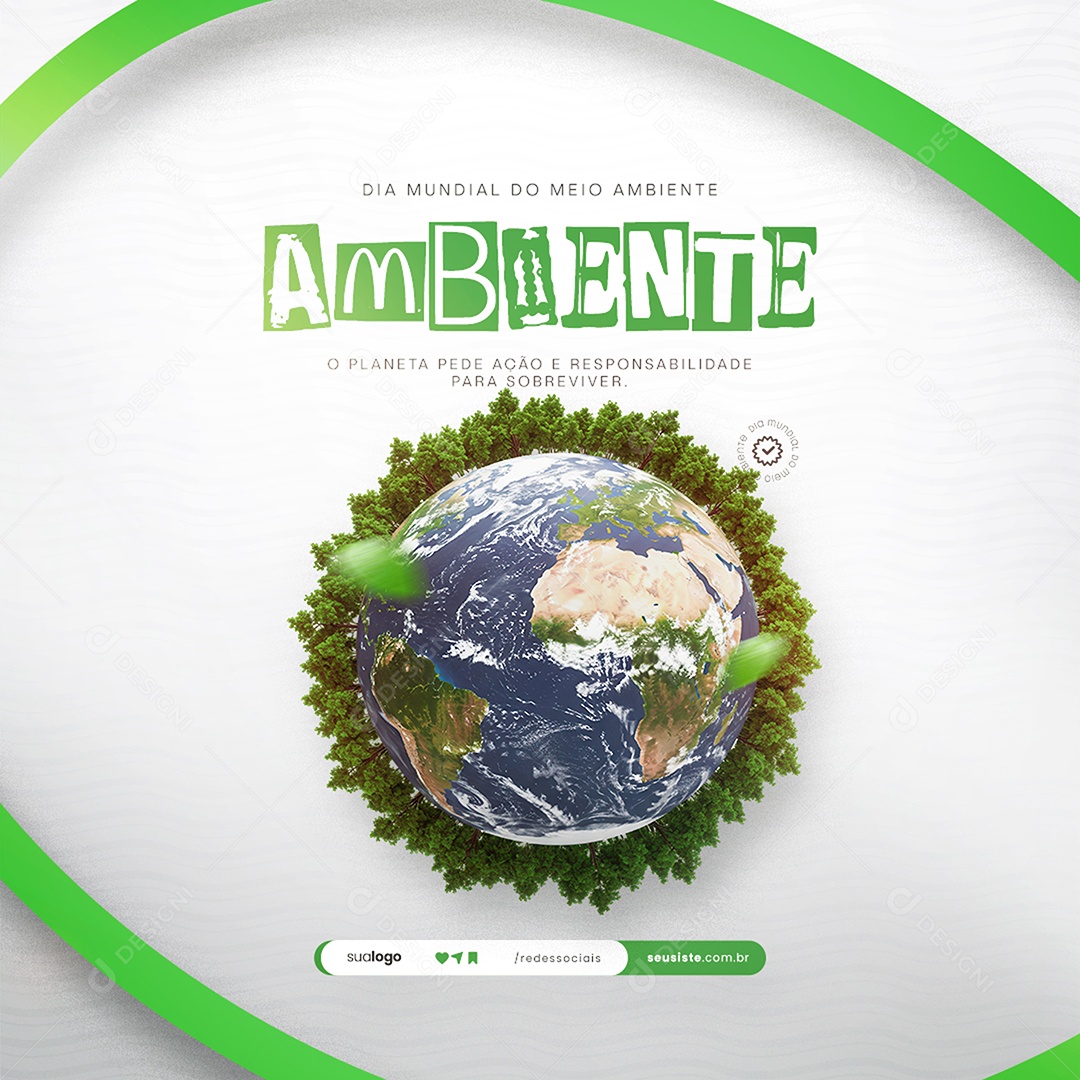Dia Mundial do Meio Ambiente 05 de Junho Social Media PSD Editável