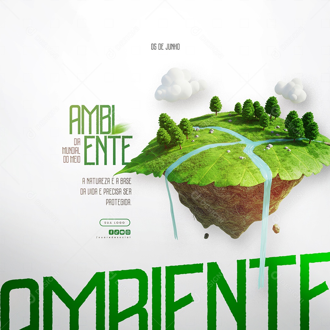 Dia Mundial do Meio Ambiente 05 de Junho Social Media PSD Editável