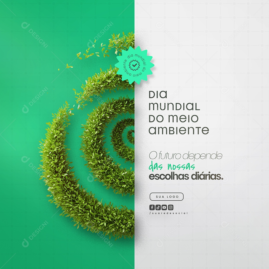 Dia Mundial do Meio Ambiente 05 de Junho Social Media PSD Editável