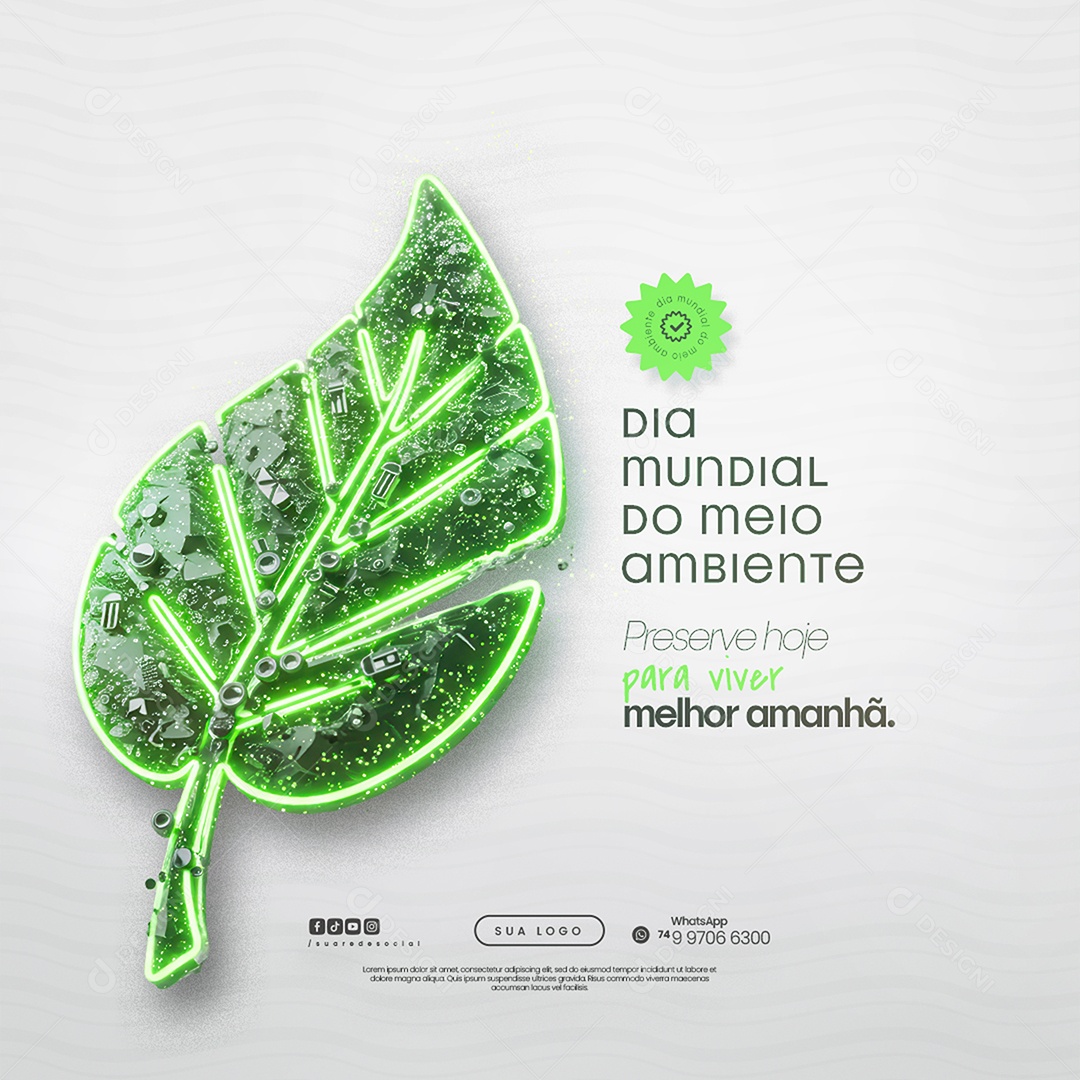 Dia Mundial do Meio Ambiente 05 de Junho Social Media PSD Editável
