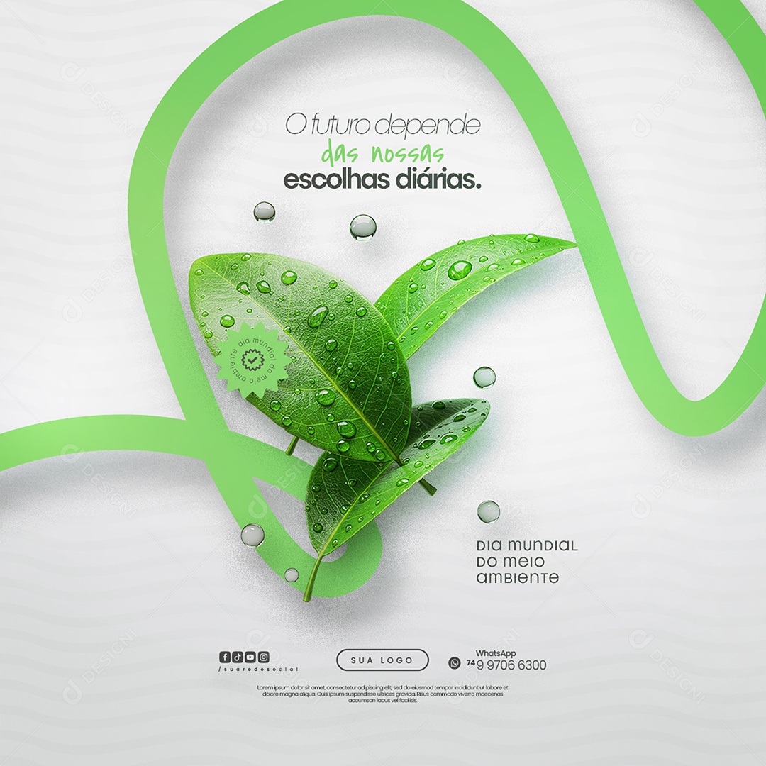 Dia Mundial do Meio Ambiente 05 de Junho Social Media PSD Editável