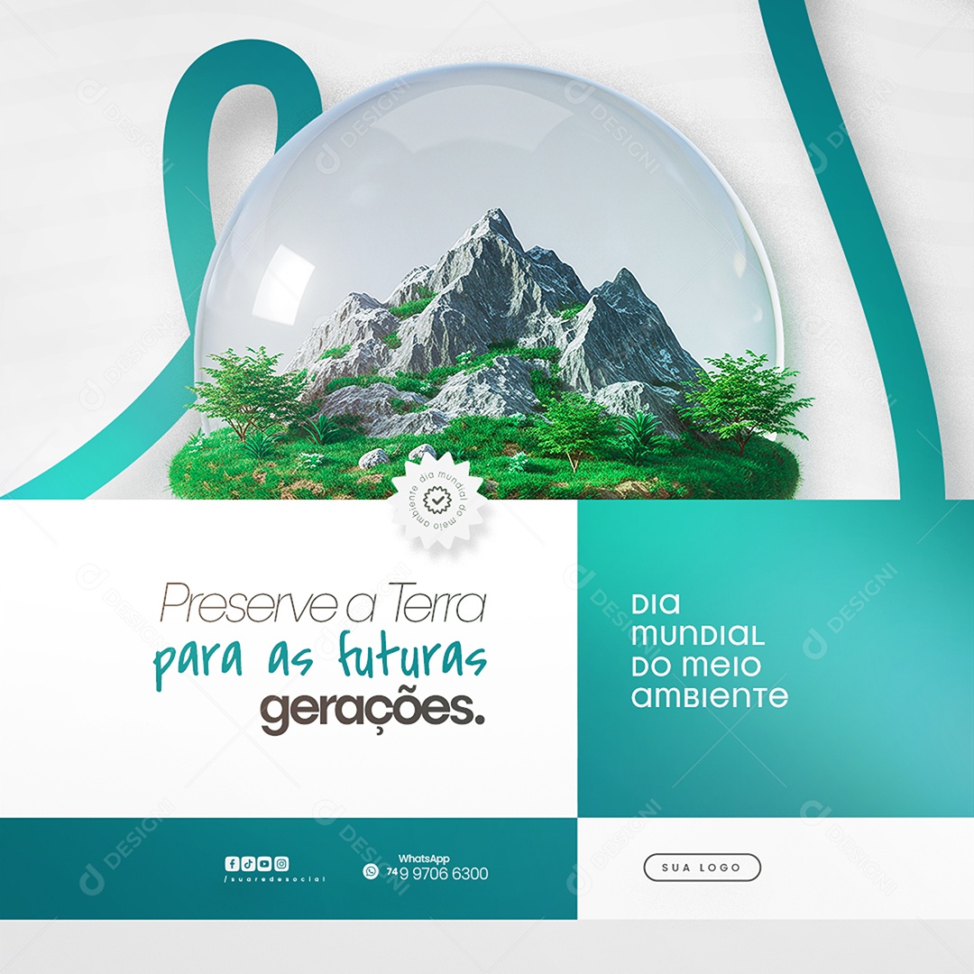 Dia Mundial do Meio Ambiente 05 de Junho Social Media PSD Editável