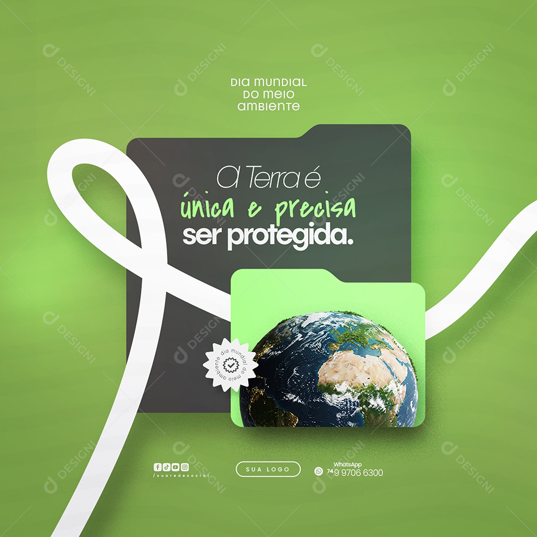 Dia Mundial do Meio Ambiente 05 de Junho Social Media PSD Editável
