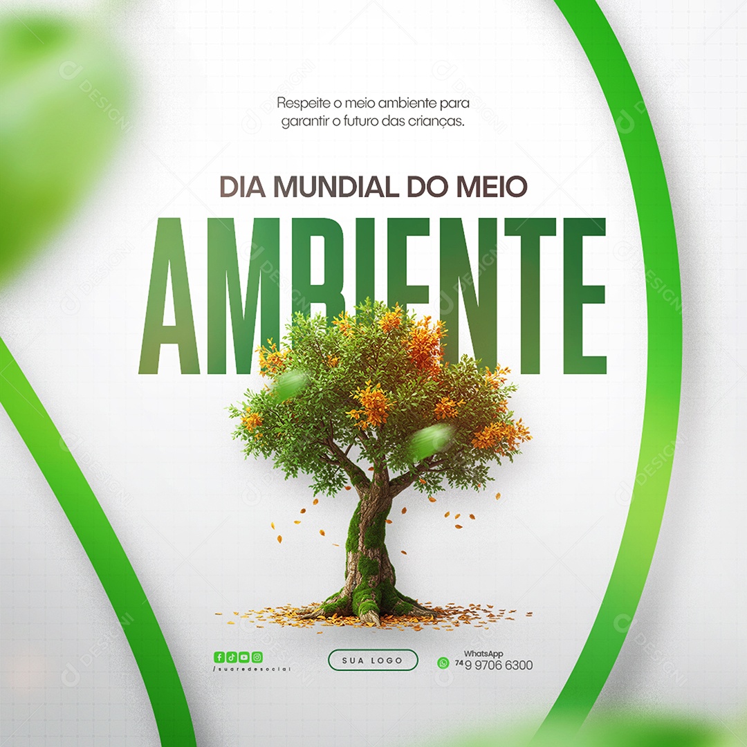 Dia Mundial do Meio Ambiente 05 de Junho Social Media PSD Editável