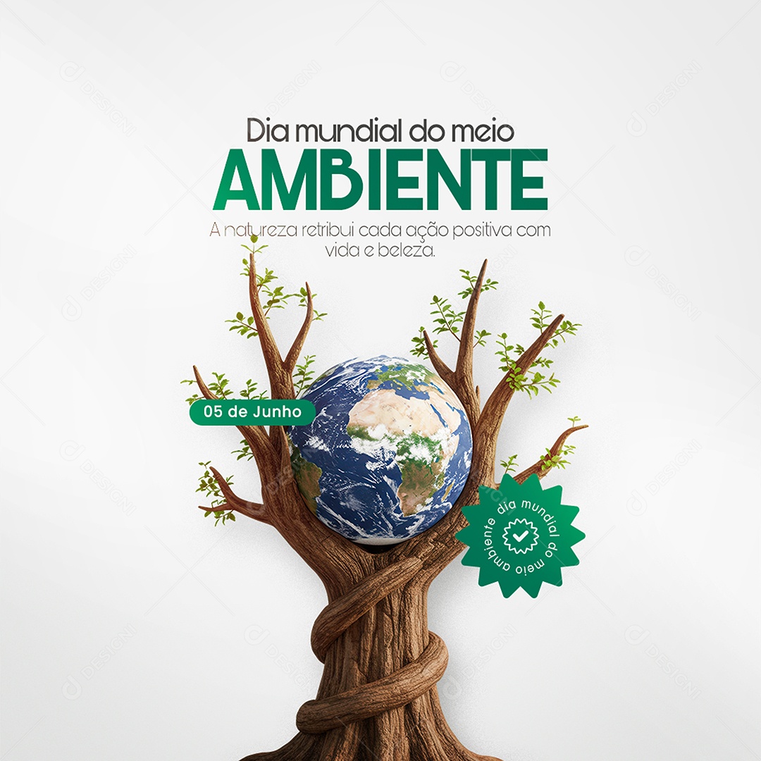 Dia Mundial do Meio Ambiente 05 de Junho Social Media PSD Editável