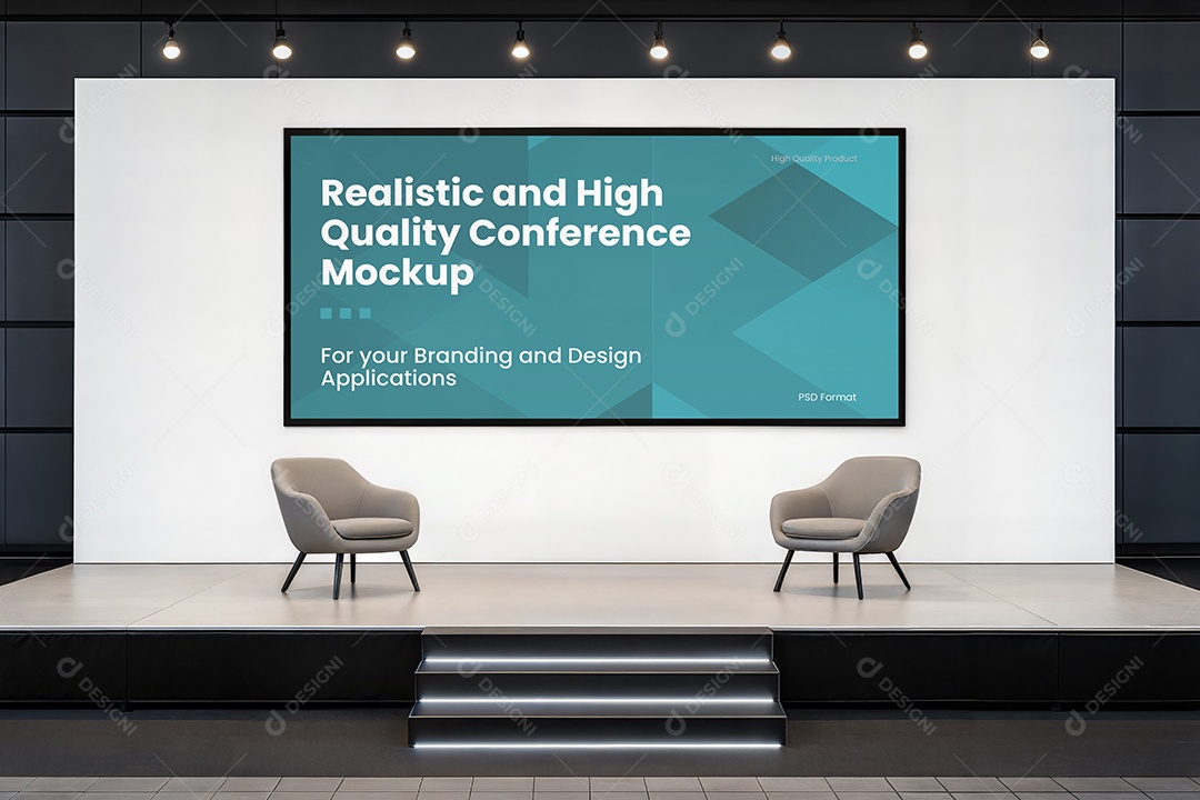 Espaço de Conferência PSD Editável Mockup