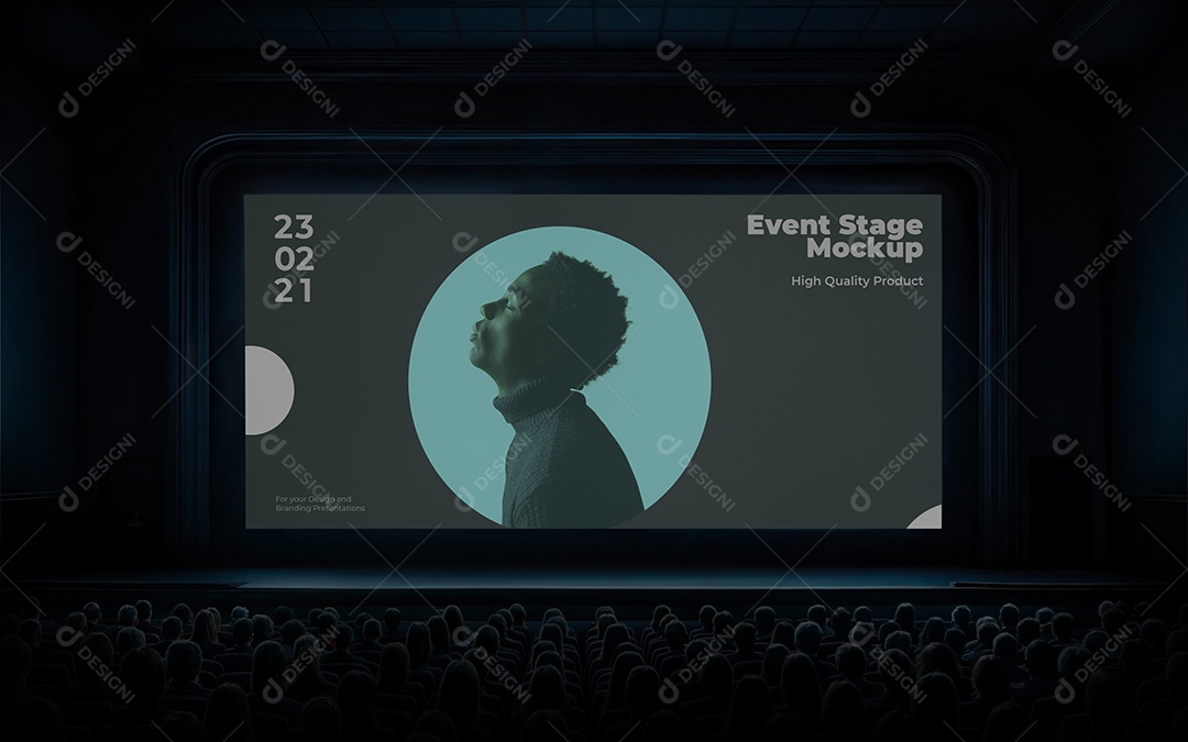 Espaço de Conferência PSD Editável Mockup